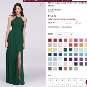 David's Bridal Bridesmaid Dress